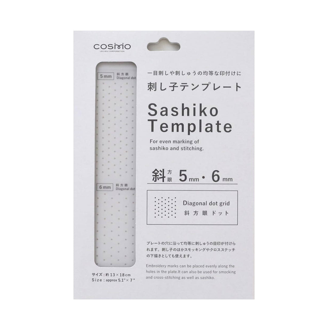 Sashiko-Schablone mit Punkteraster