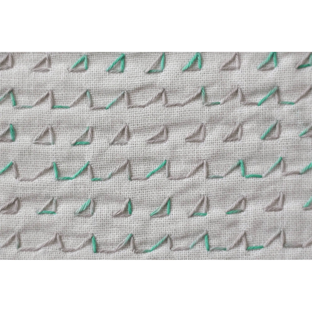 Daruma Sashiko Garn - 301 grau türkis Mix