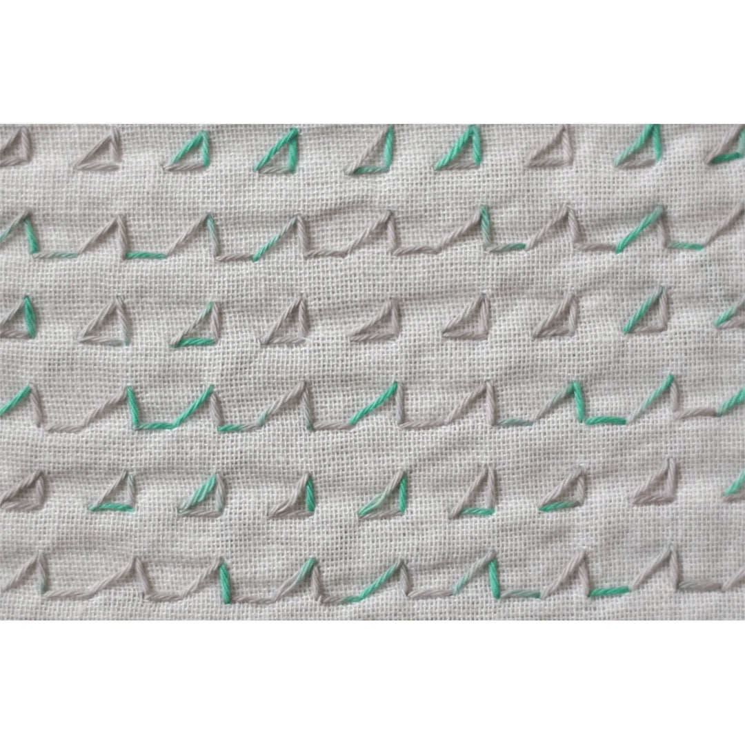 Daruma Sashiko Garn - 301 grau türkis Mix