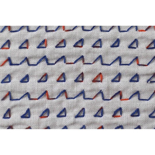 Daruma Sashiko Garn - 302 blau orange Mix