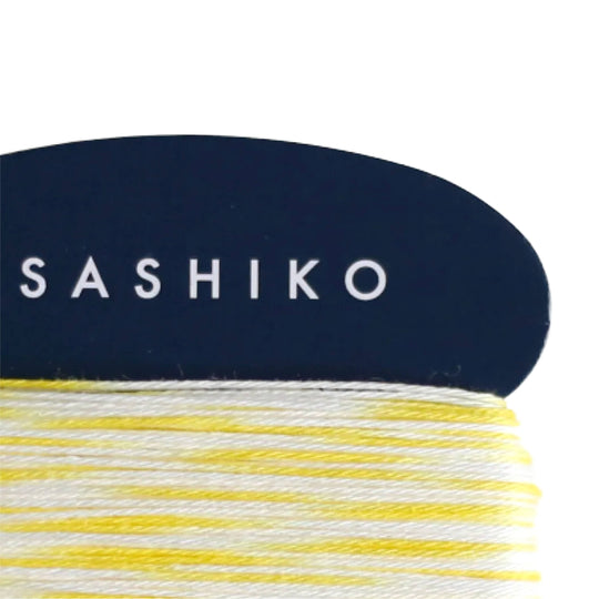 Daruma Sashiko Garn - 303 weiß gelb Mix
