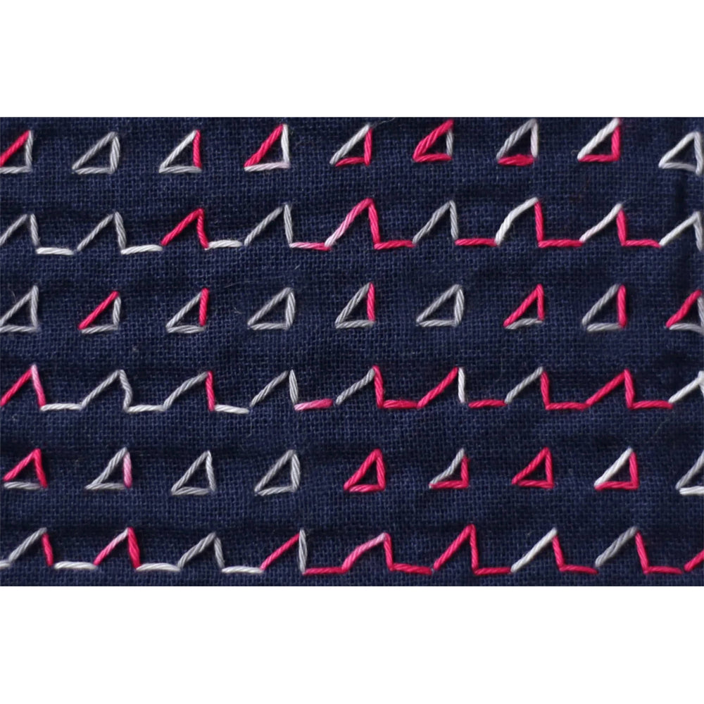 Daruma Sashiko Garn - 403 pink grau Mix