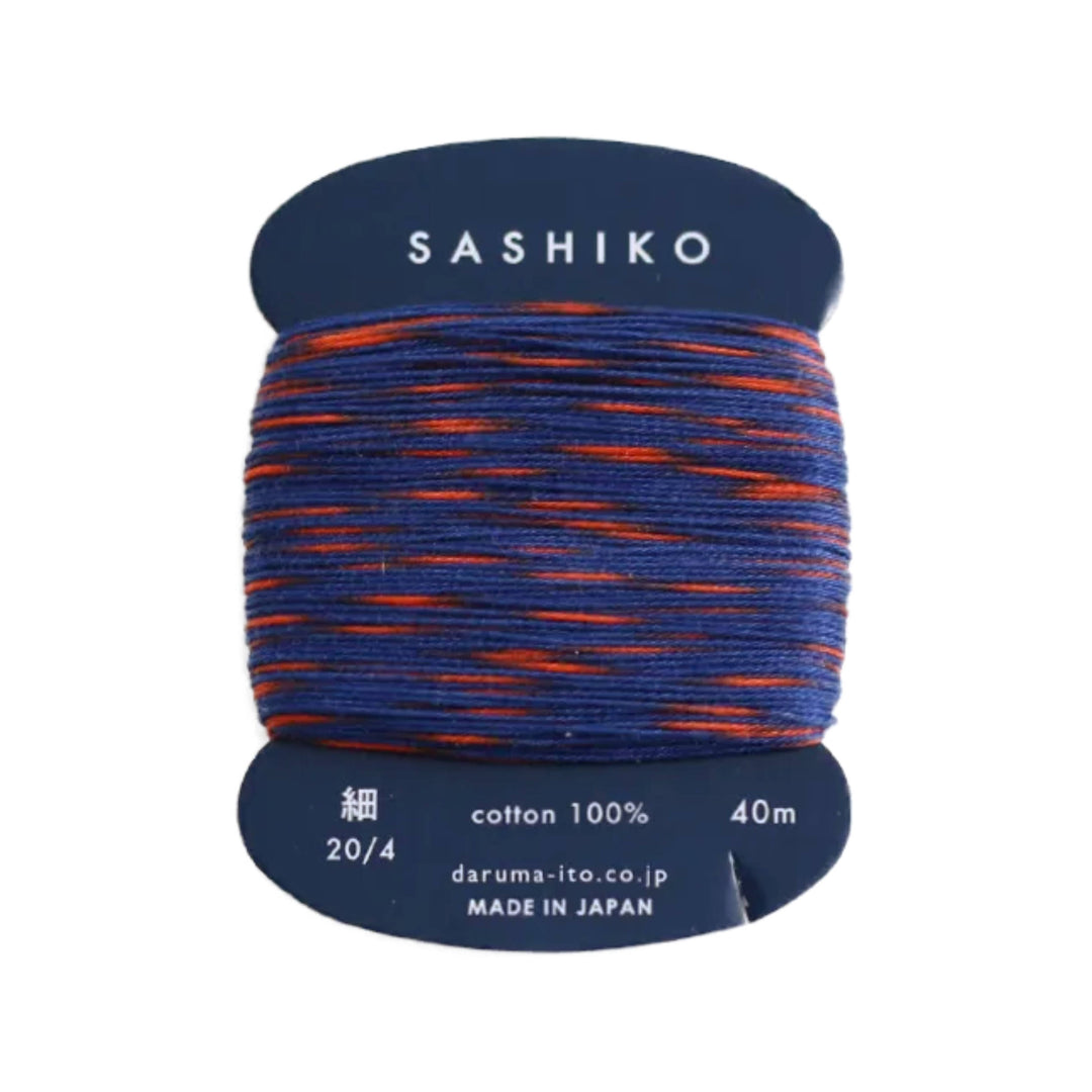 Daruma Sashiko Garn - 303 weiß gelb Mix
