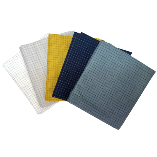 Sashiko Stoff - 5mm Raster - Zuschnitt 50 x 108 cm