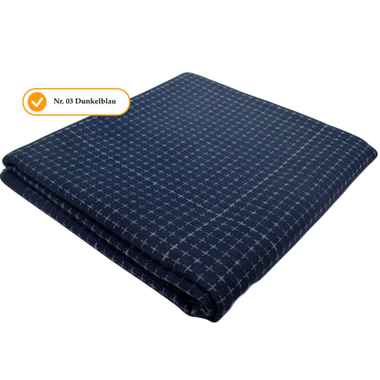 Sashiko Stoff - 5mm Raster - Zuschnitt 50 x 108 cm
