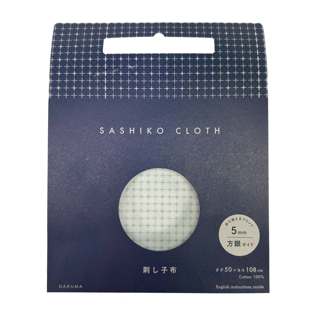 Sashiko Stoff - 5mm Raster - Zuschnitt 50 x 108 cm