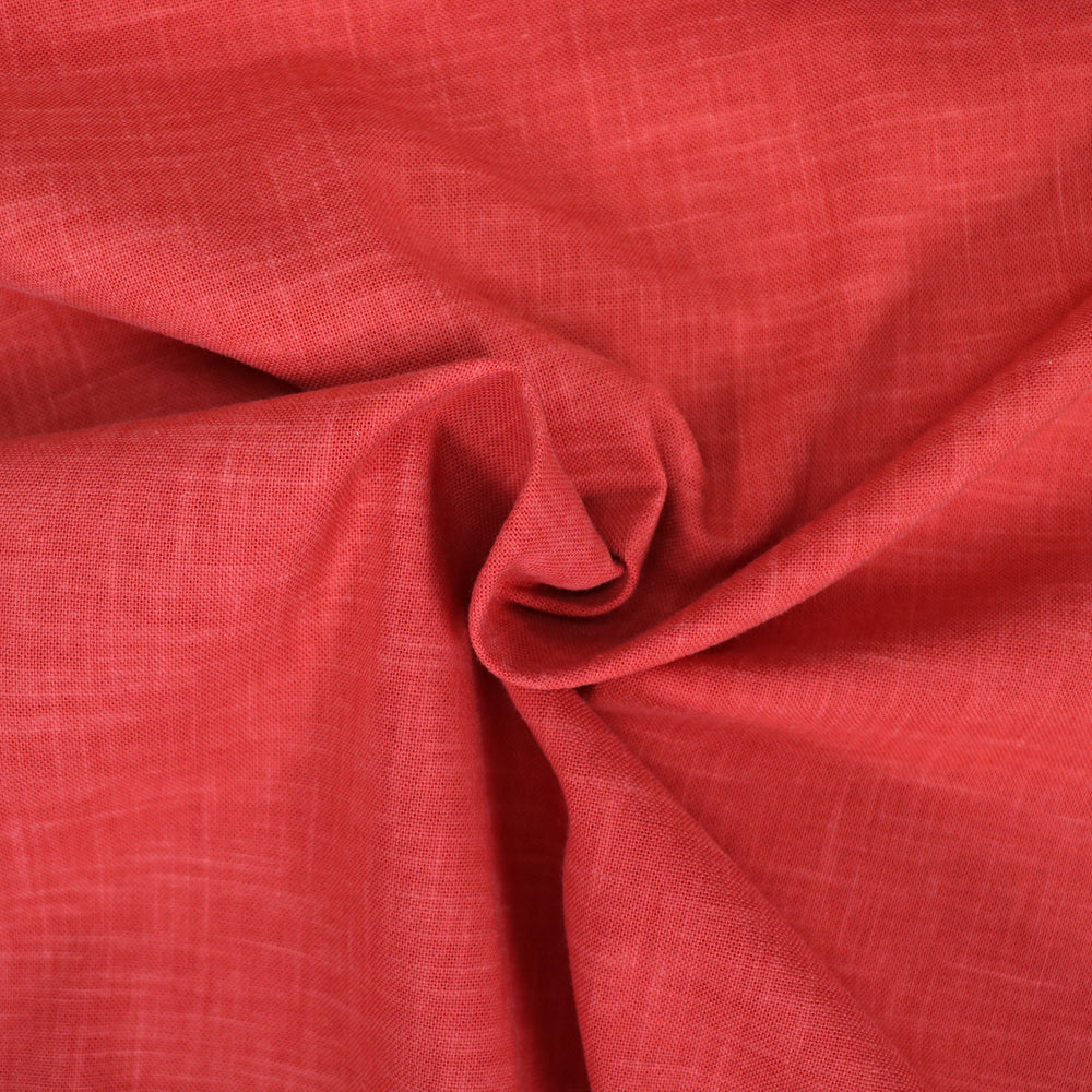 Sashiko Stoff Einfarbig - Rot
