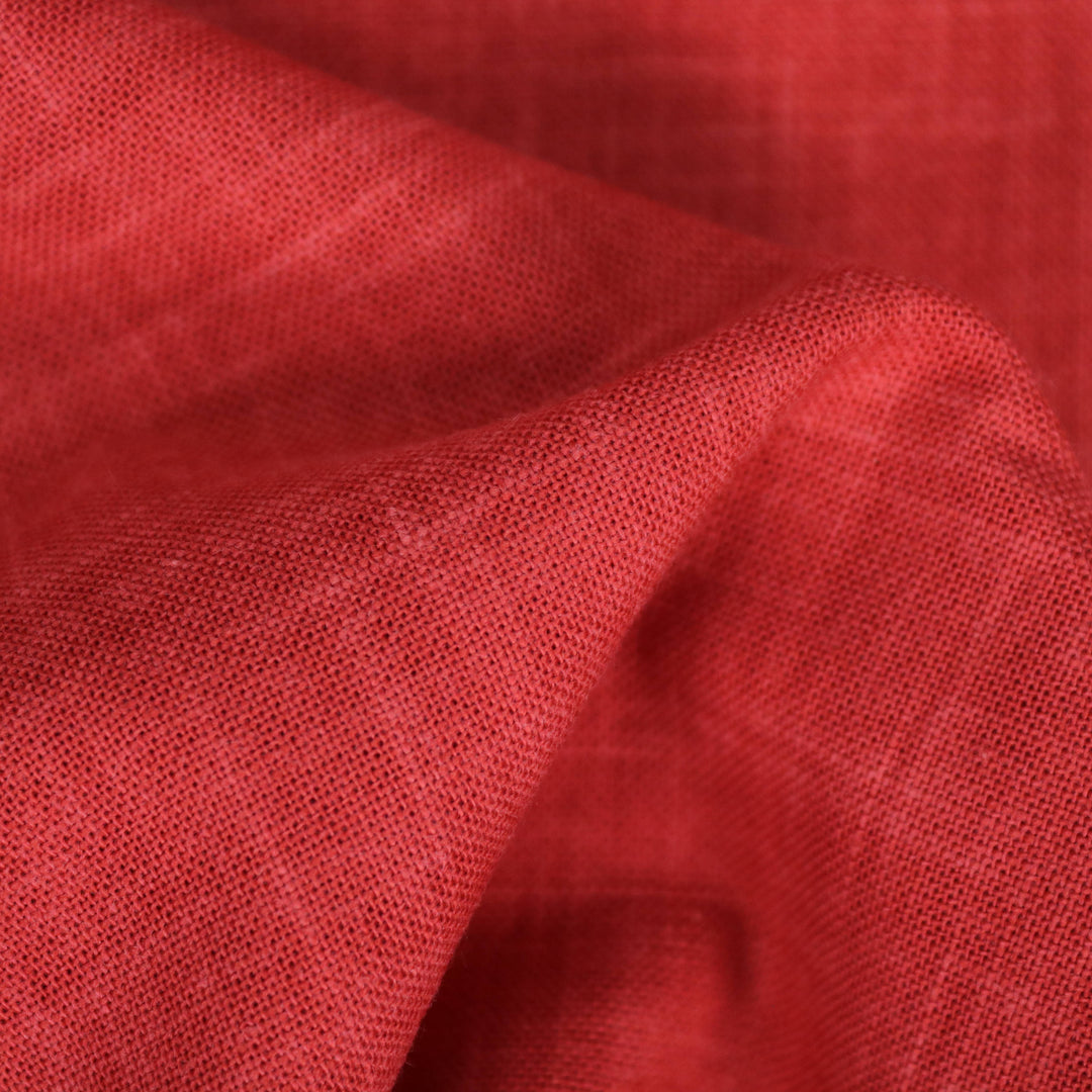 Sashiko Stoff Einfarbig - Rot
