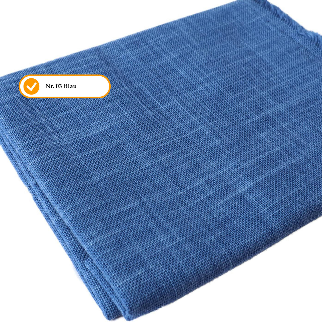 Sashiko Stoff Einfarbig - Zuschnitt - 50 x 55 cm
