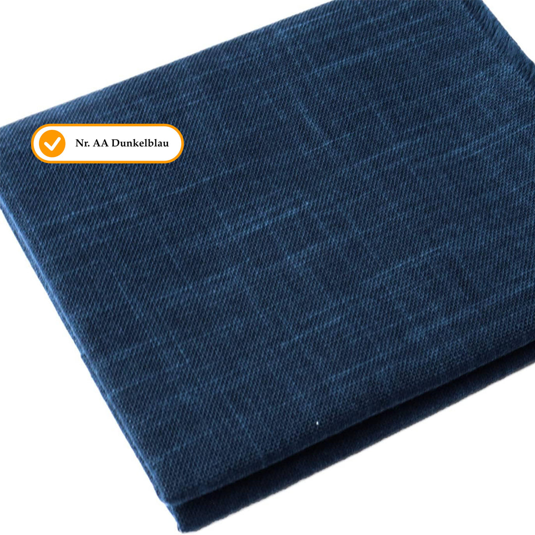 Sashiko Stoff Einfarbig - Zuschnitt - 50 x 55 cm
