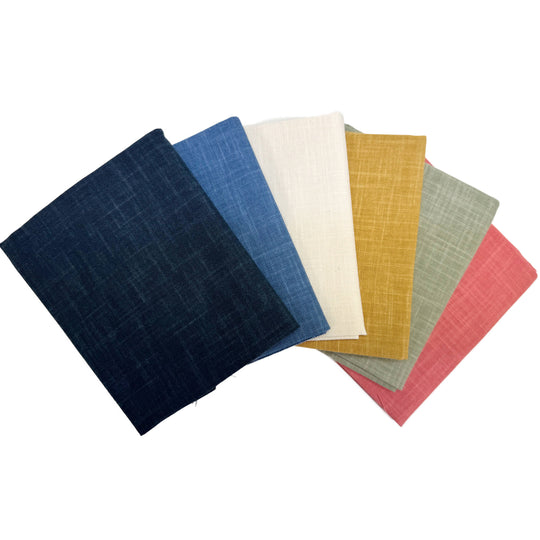 Sashiko Stoff Einfarbig - Zuschnitt - 50 x 55 cm