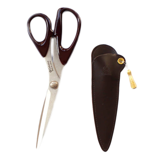 Cohana Seki Schneiderschere mit Gold Quasten - Braun