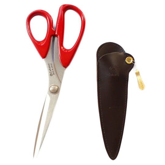 Cohana Seki Schneiderschere mit Gold Quasten - Rot