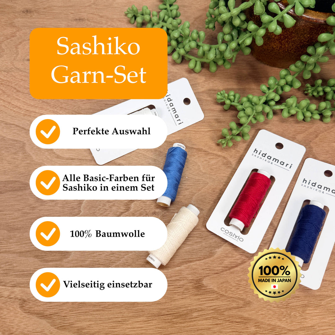 Hidamari Sashiko Garn Set - Basic