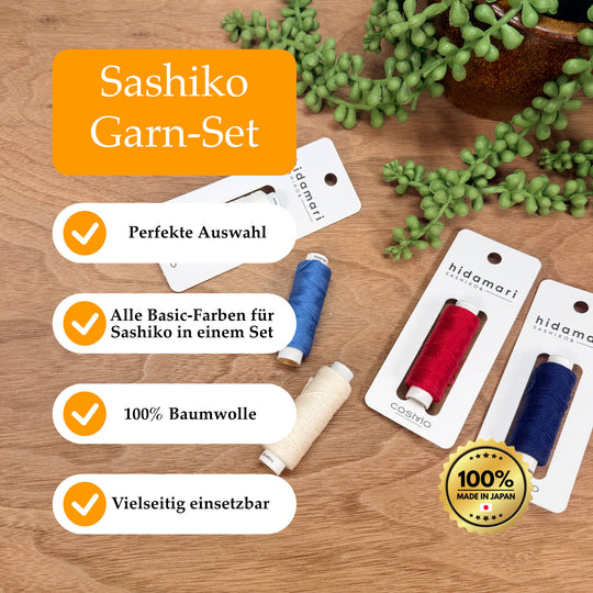 Hidamari Sashiko Garn Set - Basic