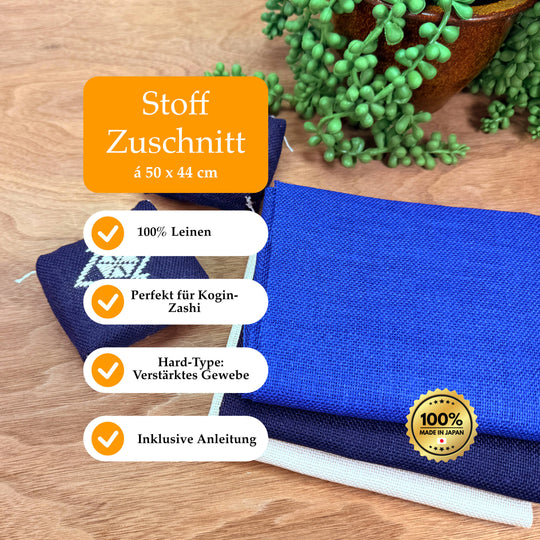 Kogin Stoff - Zuschnitt 50 x 44 cm