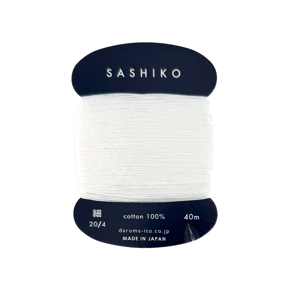 Daruma Sashiko Garn - 201 weiß