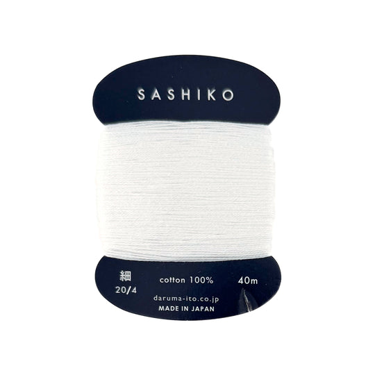 Daruma Sashiko Garn - 201 weiß