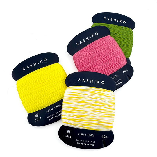 Daruma Sashiko Garn-Set - Frühlings Edition