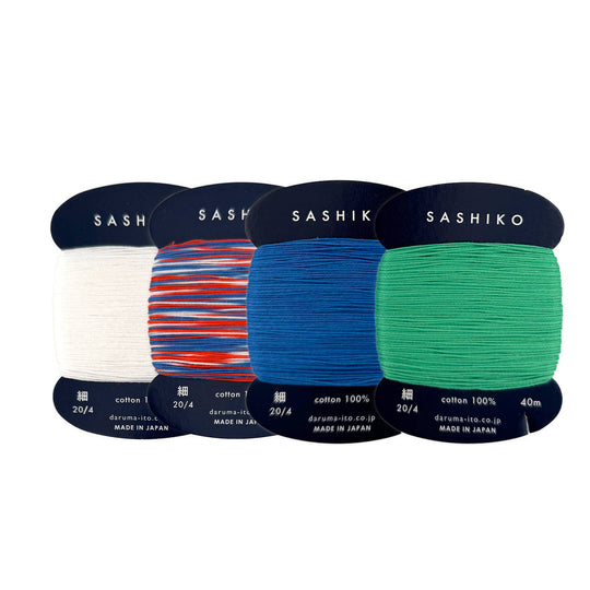 Daruma Sashiko Garn-Set - Sommer Edition