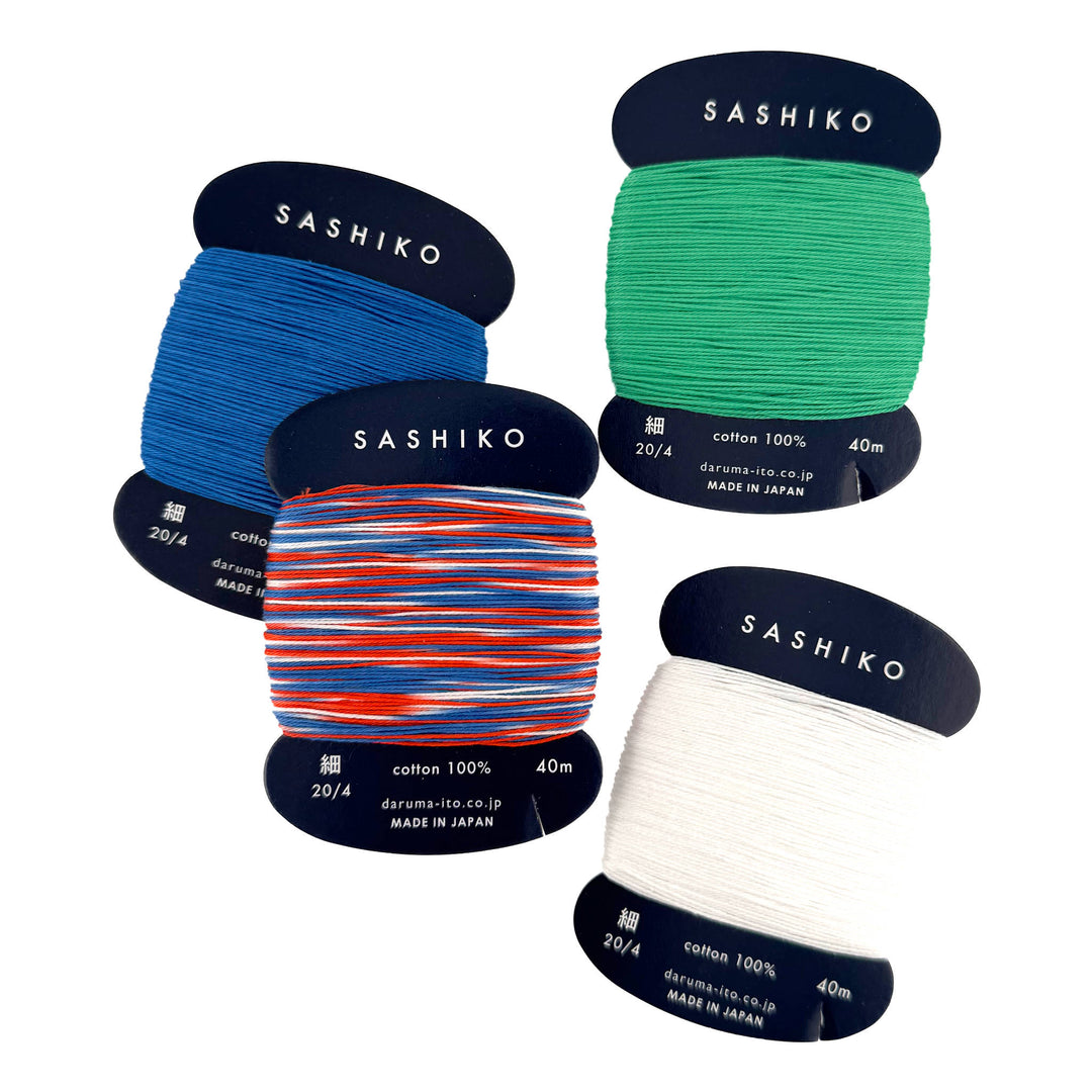 Daruma Sashiko Garn-Set - Sommer Edition