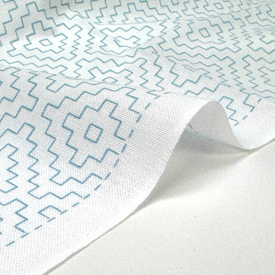 Daruma Hana Fukin Sashiko Sampler - Hitomezashi - Weiß