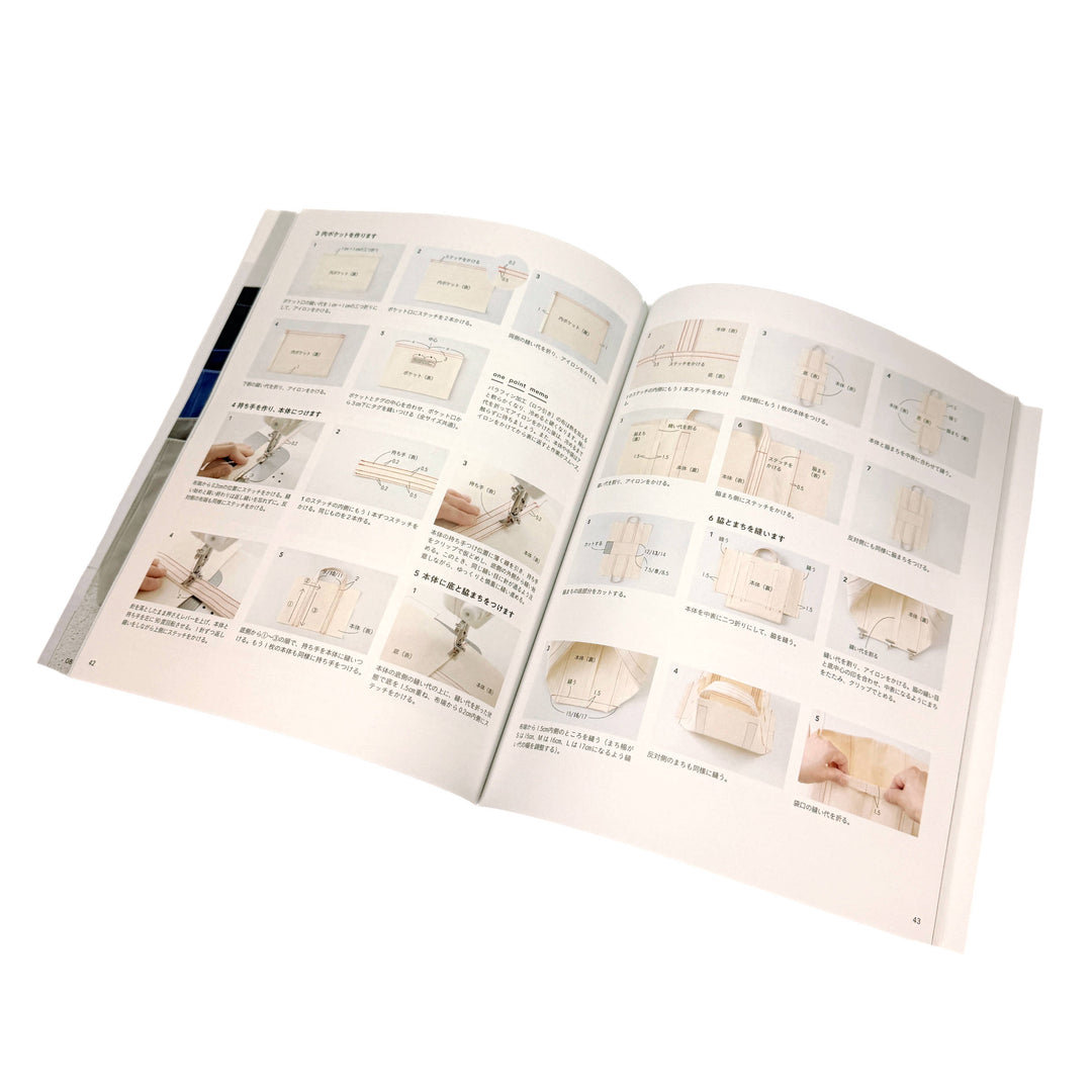 Schön geformte Canvas Taschen - Japanisches Nähbuch
