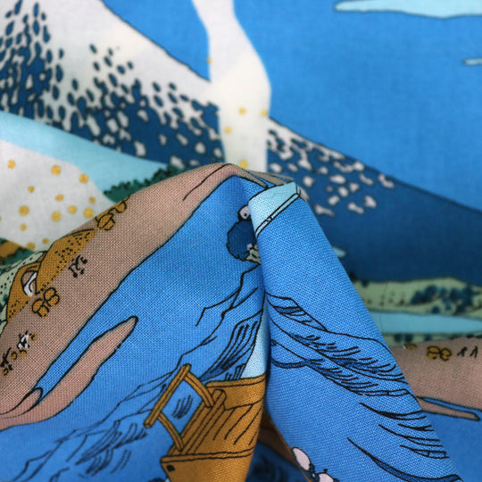 Mt.Fuji Ukiyo-e - Blau