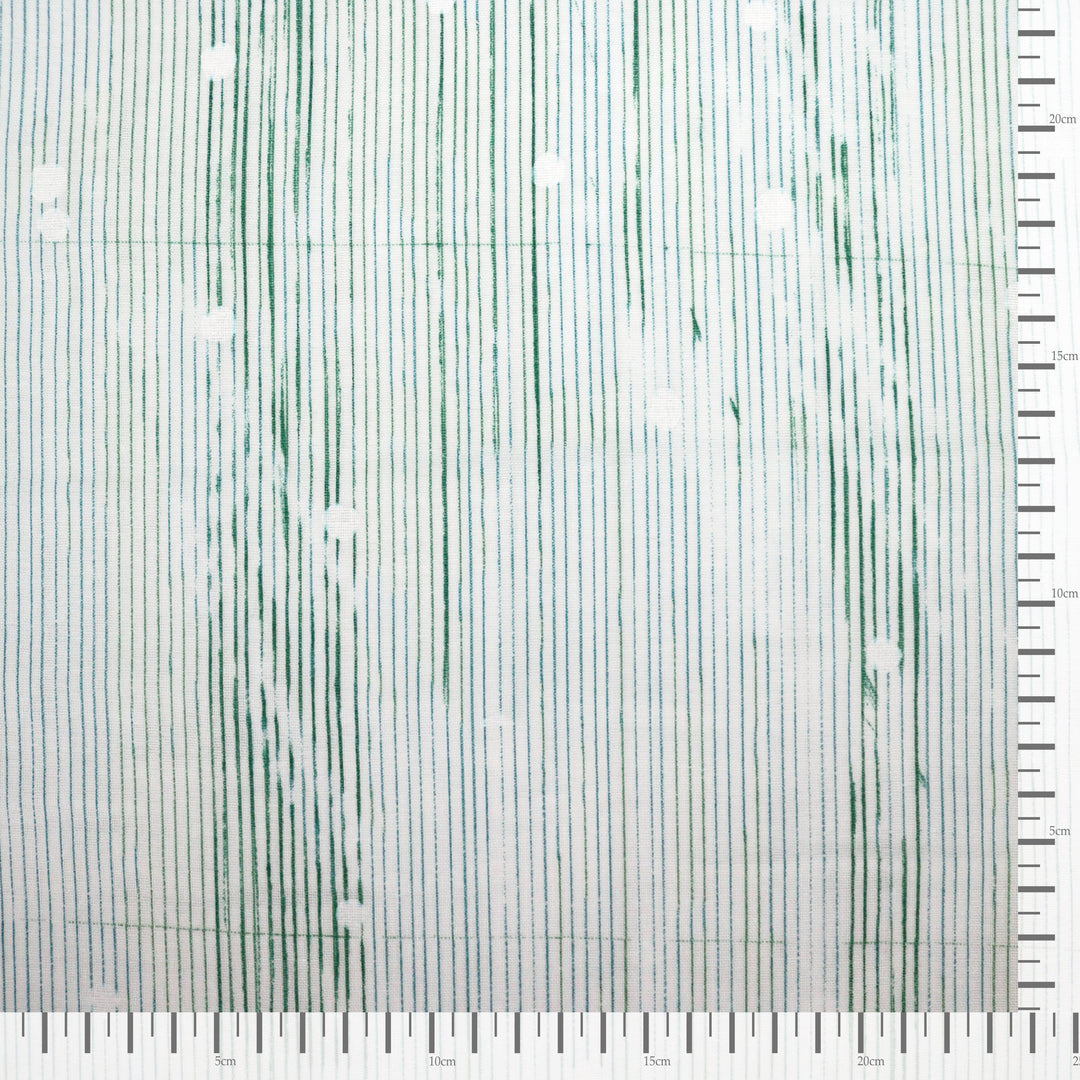 Nani Iro - Poesie Visual - Weiß Grün