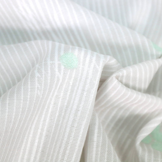 Nani Iro - Poesie Visual - Hellgrau Weiß