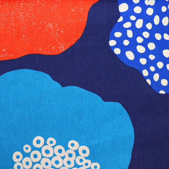 Echino - Cloud Flower - Dunkelblau Rot