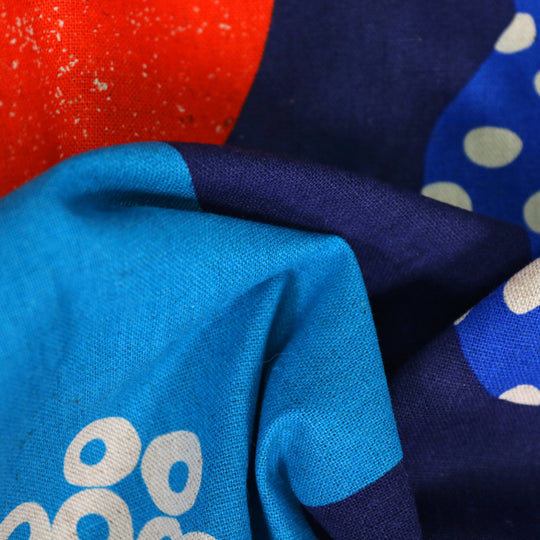 Echino - Cloud Flower - Dunkelblau Rot