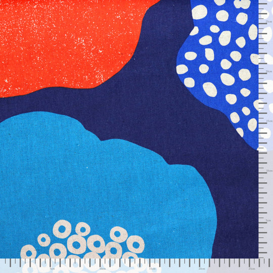 Echino - Cloud Flower - Dunkelblau Rot