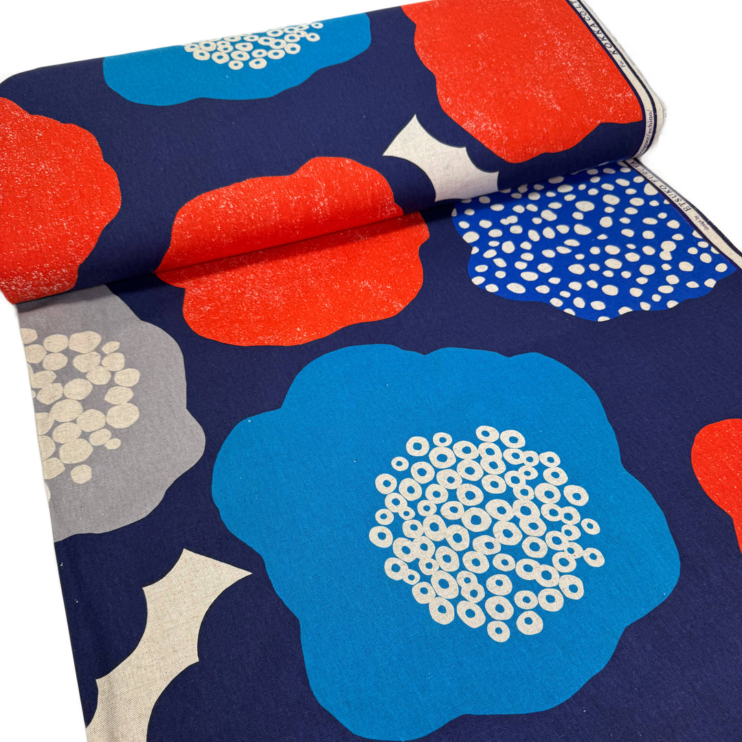 Echino - Cloud Flower - Dunkelblau Rot