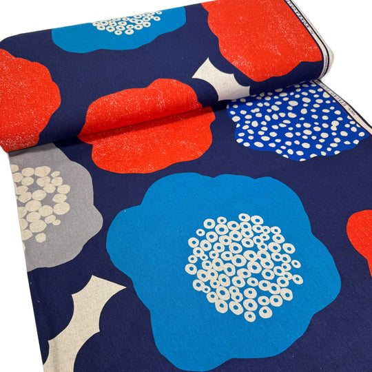 Echino - Cloud Flower - Dunkelblau Rot