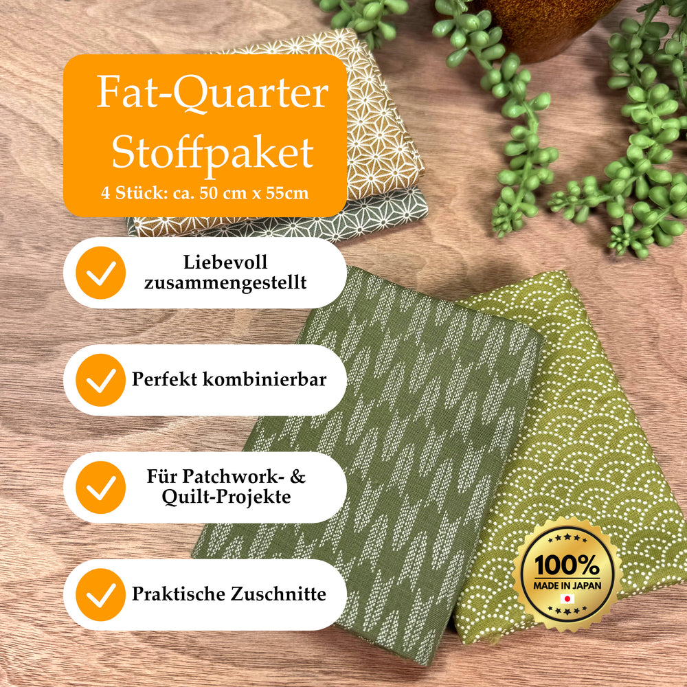 Fat-Quarter Stoffpaket - No.1.11 - Grün