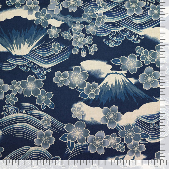 Mt.Fuji & Sakura - Blau
