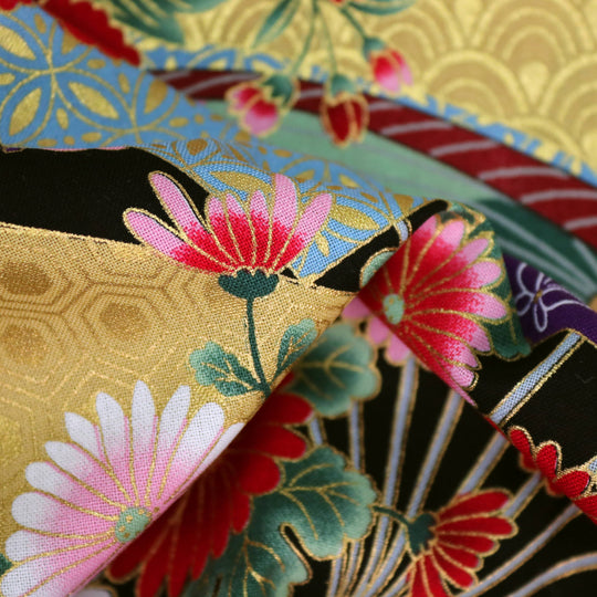 Geishas & Chrysanthemen - Schwarz