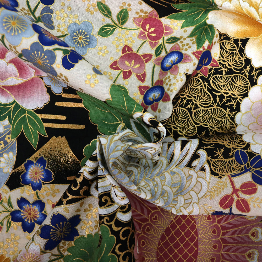 Große Chrysanthemen - Schwarz Gold