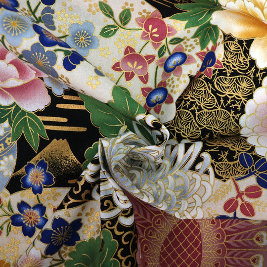 Große Chrysanthemen - Schwarz Gold