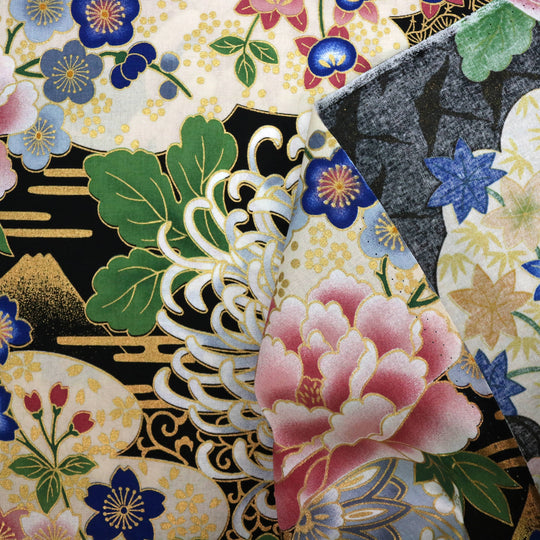 Große Chrysanthemen - Schwarz Gold