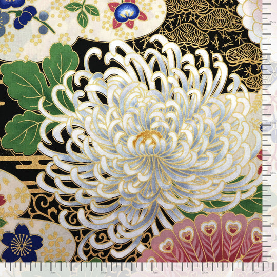 Große Chrysanthemen - Schwarz Gold