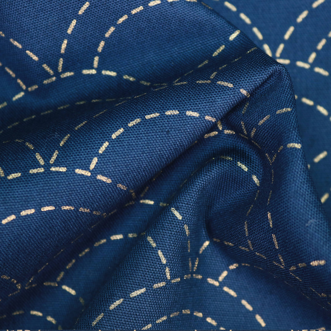 Sashiko Stoff Seigaha - Dunkelblau