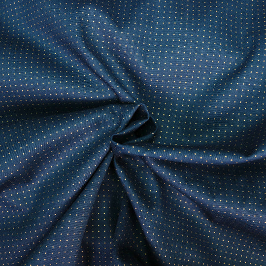Sashiko Stoff Gepunktet 5mm - Dunkelblau