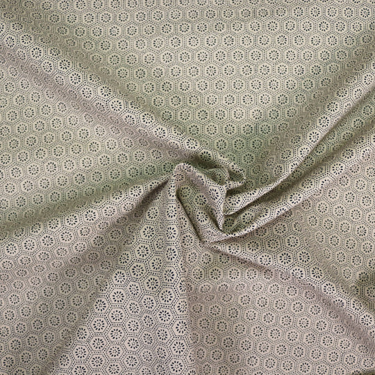 Kleine Blumen & Rauten - Beige
