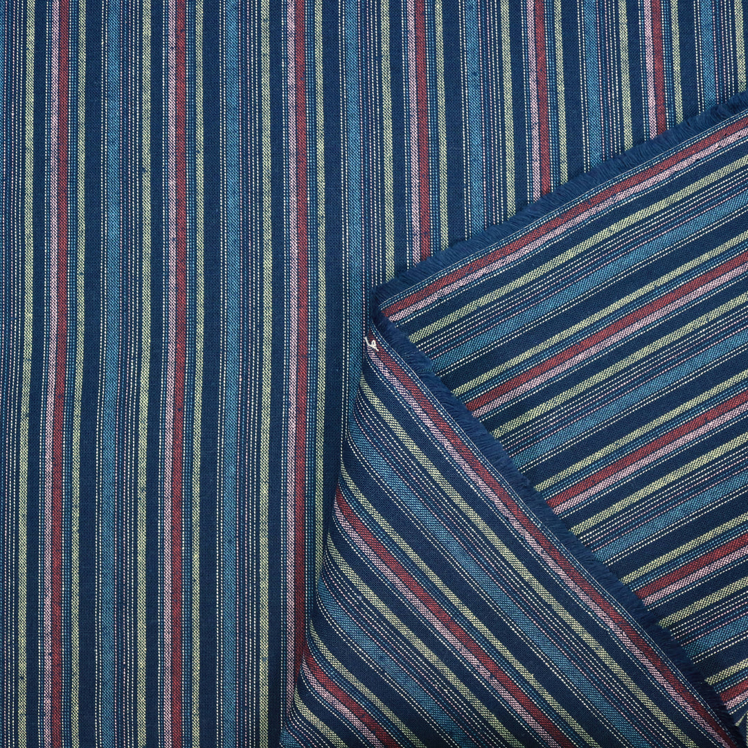 Gewebte Streifen - Blau Rot