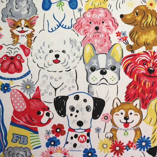 Bunte Hunde - Creme