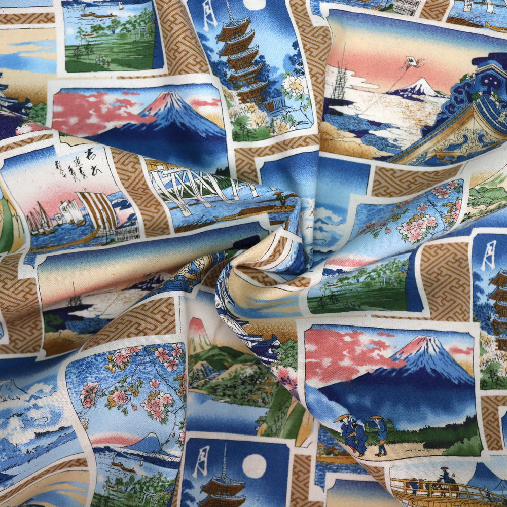 Japan Panorama - Blau