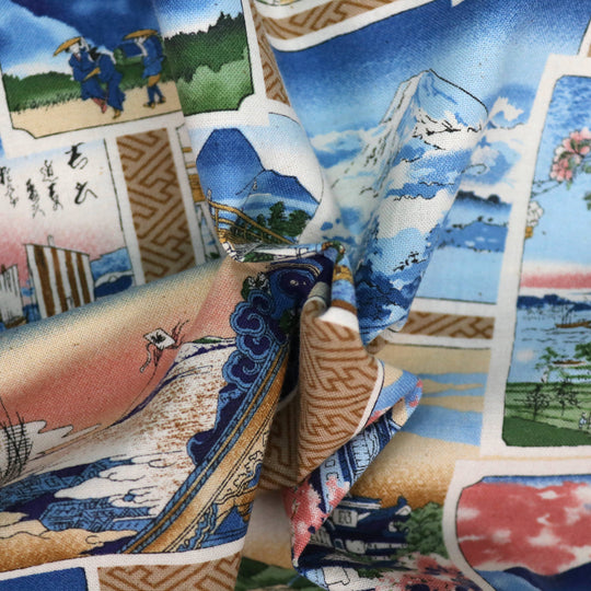 Japan Panorama - Blau