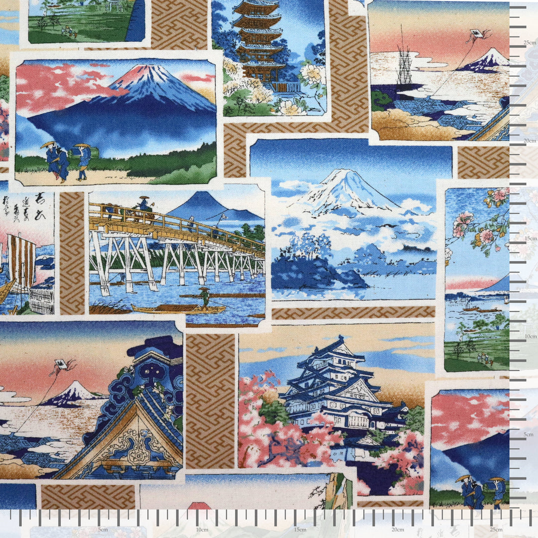 Japan Panorama - Blau